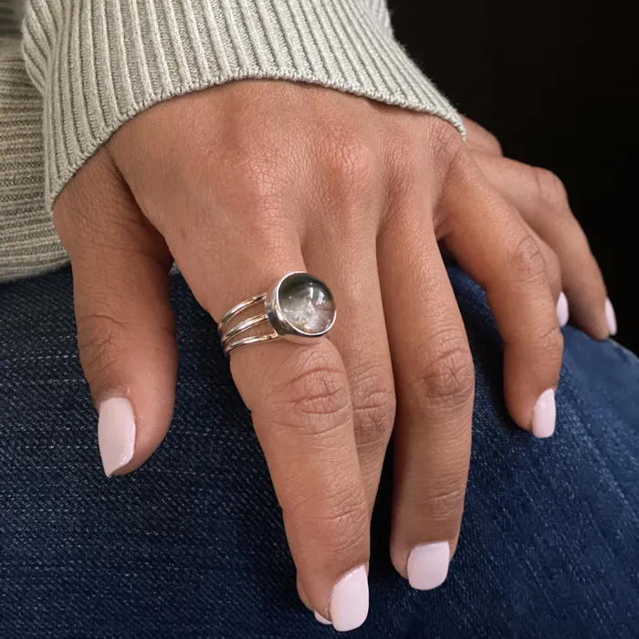 CIVAL Collective Rings Garden Quartz Ring Sz 6