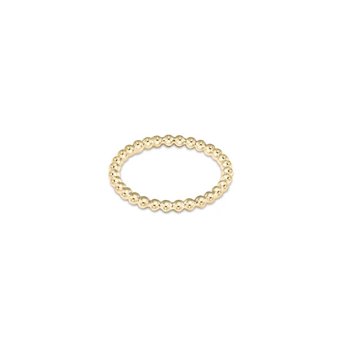 Classic Gold 2mm Bead Ring enewton Rings