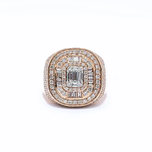 Crown Jewels Coin Rings 275 ctw Baguette Diamond Ring