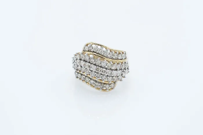 Crown Jewels Coin Rings 2 ctw Ladies Diamond Cluster Ring