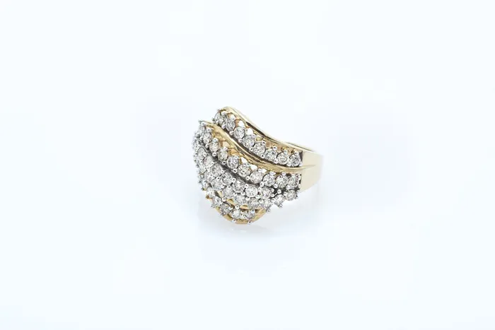 Crown Jewels Coin Rings 2 ctw Ladies Diamond Cluster Ring