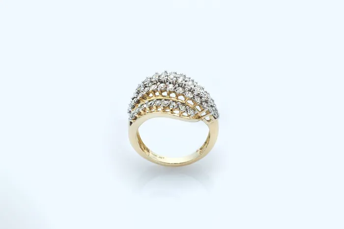 Crown Jewels Coin Rings 2 ctw Ladies Diamond Cluster Ring