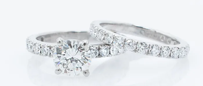 Crown Jewels Coin Rings 3 ctw Ladies Diamond Wedding Ring Set