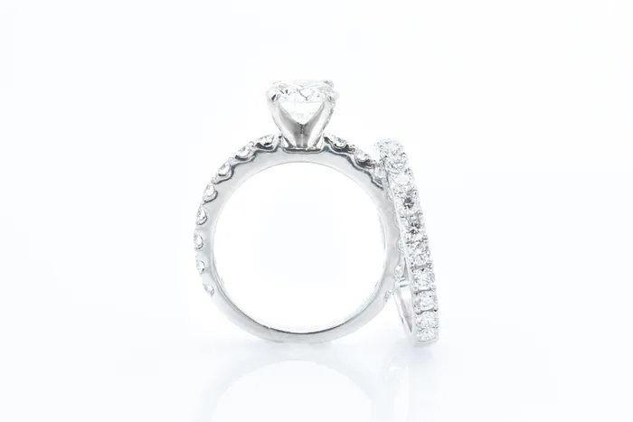 Crown Jewels Coin Rings 3 ctw Ladies Diamond Wedding Ring Set