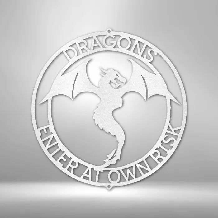 Dragon Sign Personalized Metal Name Sign Ring of Text Monogram My Easy Monogram Rings
