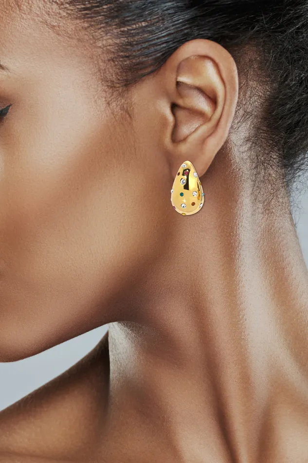 Earrings Eye Candy LA Cloud CZ Earring