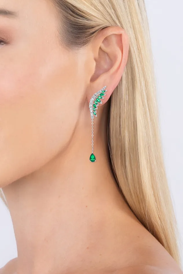 Earrings Eye Candy LA Fleet Earrings Blue