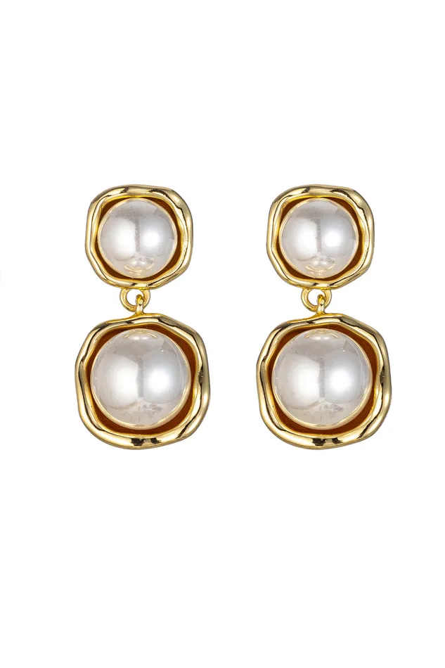 Earrings Eye Candy LA Pearla Drop Earrings