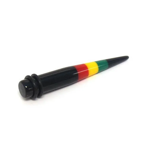 Earrings Glitters Acrylic Rasta Ear Stretchers