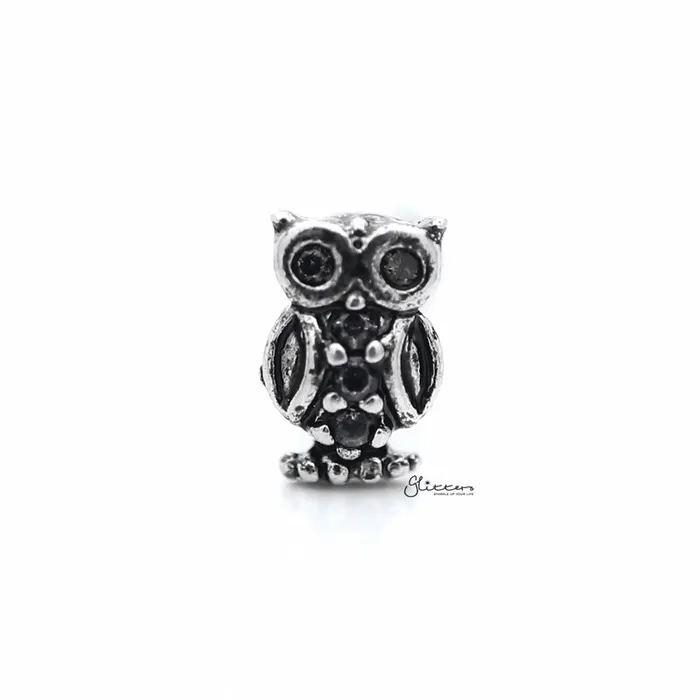 Earrings Owl with CZ Tragus Cartilage Earring Stud Glitters