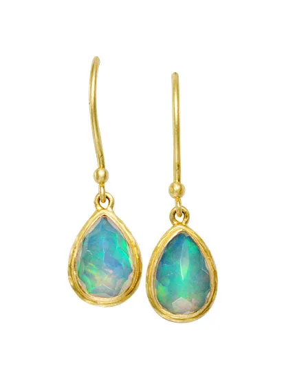 Earrings Steven Battelle Faceted Opal Dangle Earrings
