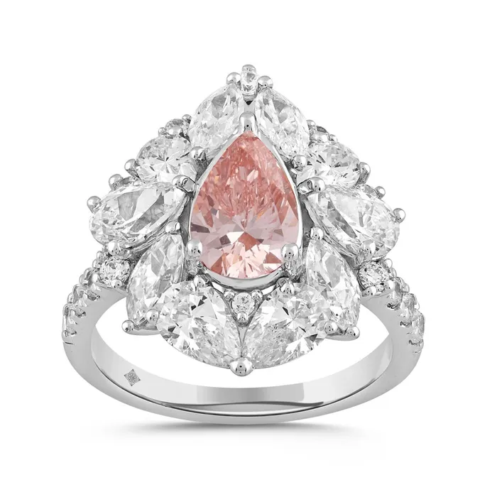 Ethos Rings 14K WHITE GOLD 4 12CT ROUNDPEARMARQUISE DIAMOND LADIES RING CENTER STONE PEAR DIAMOND 200CT Ethos Rings 14K WHITE GOLD 4 12CT ROUNDPEARMARQUISE DIAMOND LADIES RING CENTER STONE PEAR DIAMOND 200CT