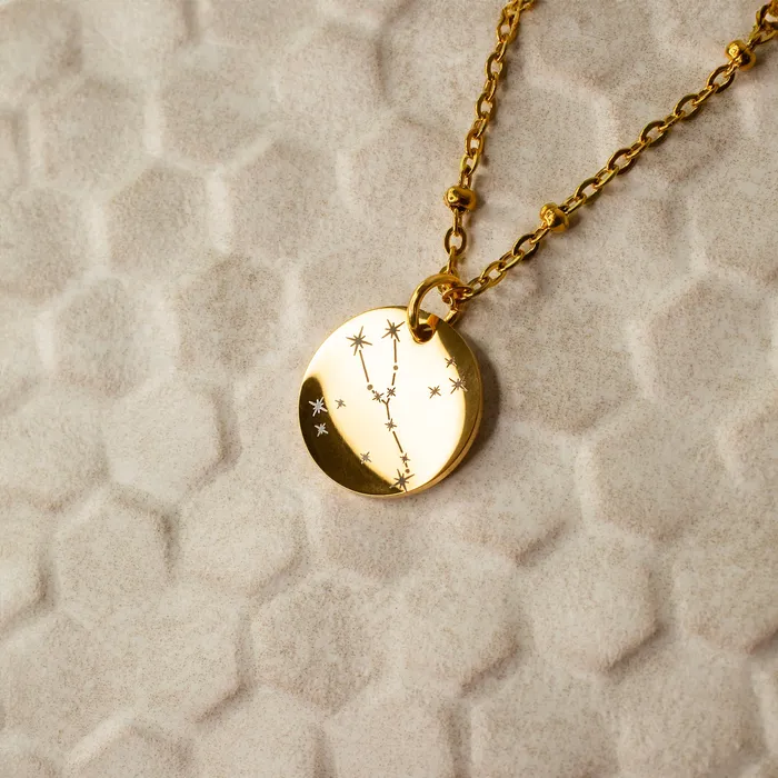 Extra Charm for Constellation Engraved Pendant Necklace Silver or Gold Grayling Necklaces