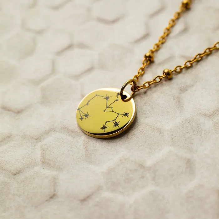Extra Charm for Constellation Engraved Pendant Necklace Silver or Gold Grayling Necklaces