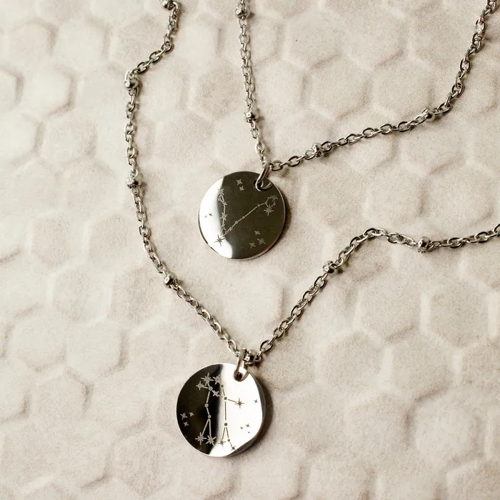 Extra Charm for Constellation Engraved Pendant Necklace Silver or Gold Grayling Necklaces