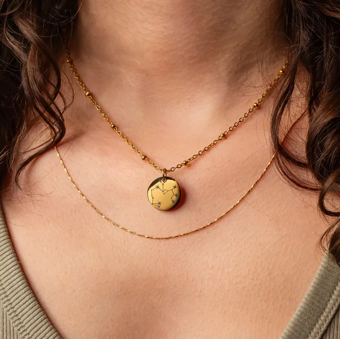 Extra Charm for Constellation Engraved Pendant Necklace Silver or Gold Grayling Necklaces