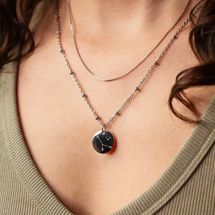 Extra Charm for Constellation Engraved Pendant Necklace Silver or Gold Grayling Necklaces