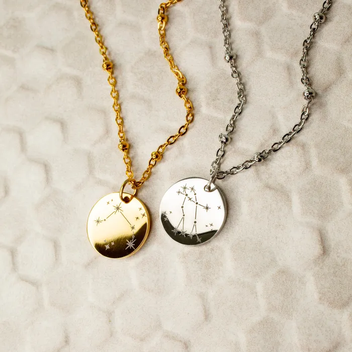 Extra Charm for Constellation Engraved Pendant Necklace Silver or Gold Grayling Necklaces