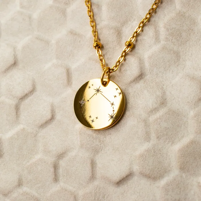 Extra Charm for Constellation Engraved Pendant Necklace Silver or Gold Grayling Necklaces