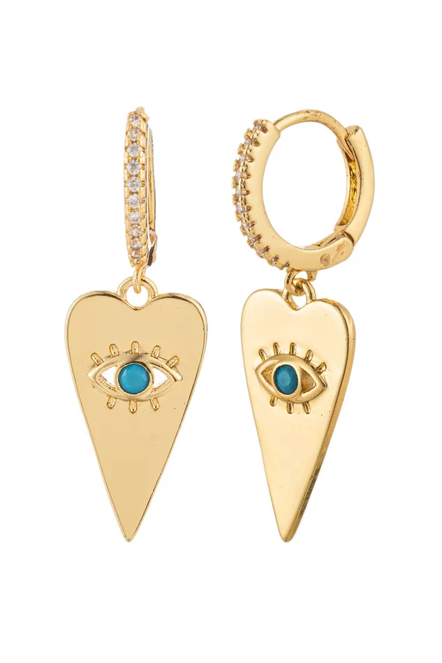 Eye Candy LA Earrings Eye Heart Earrings