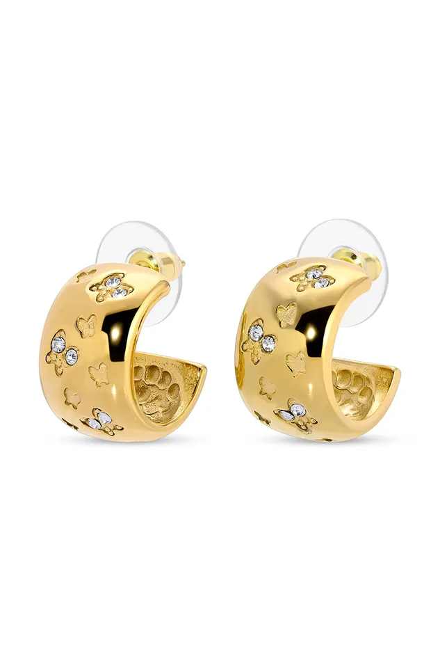 Eye Candy LA Earrings Isabelle Butterfly CZ Cuff Earrings
