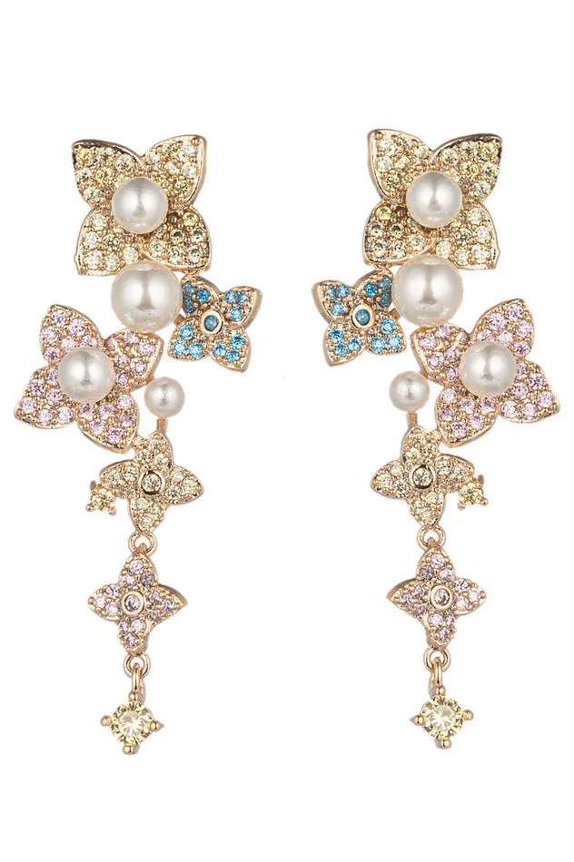 Eye Candy LA Isabella Flower Statement Earring Earrings