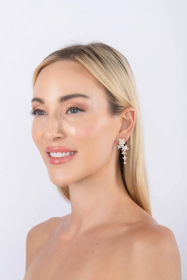 Eye Candy LA Isabella Flower Statement Earring Earrings