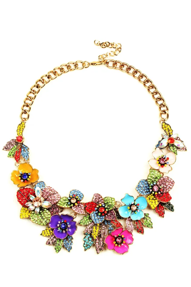 Eye Candy LA Necklaces Amata Statement Necklace Floral