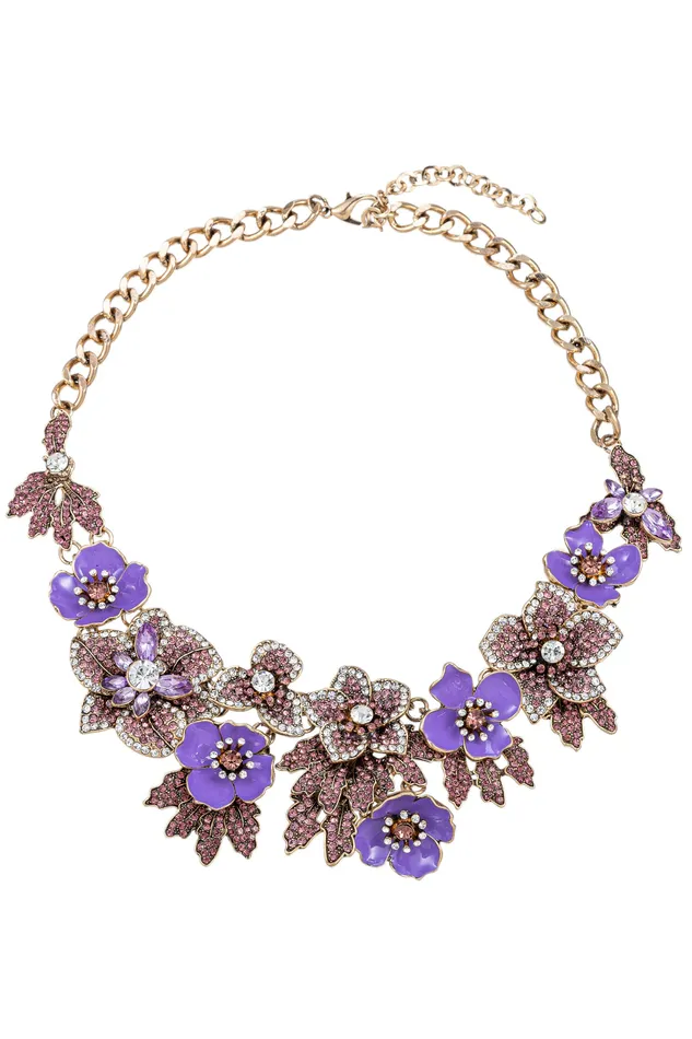 Eye Candy LA Necklaces Amata Statement Necklace Floral