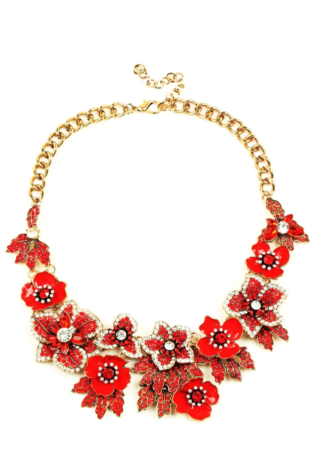 Eye Candy LA Necklaces Amata Statement Necklace Floral