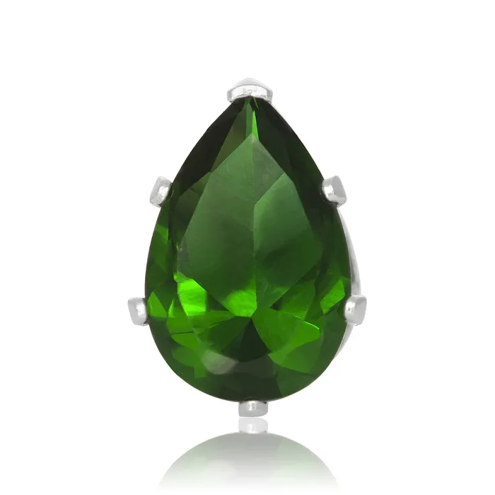 EZ2450 Pear CZ Stud Earrings 9x6mm Teeda Earrings