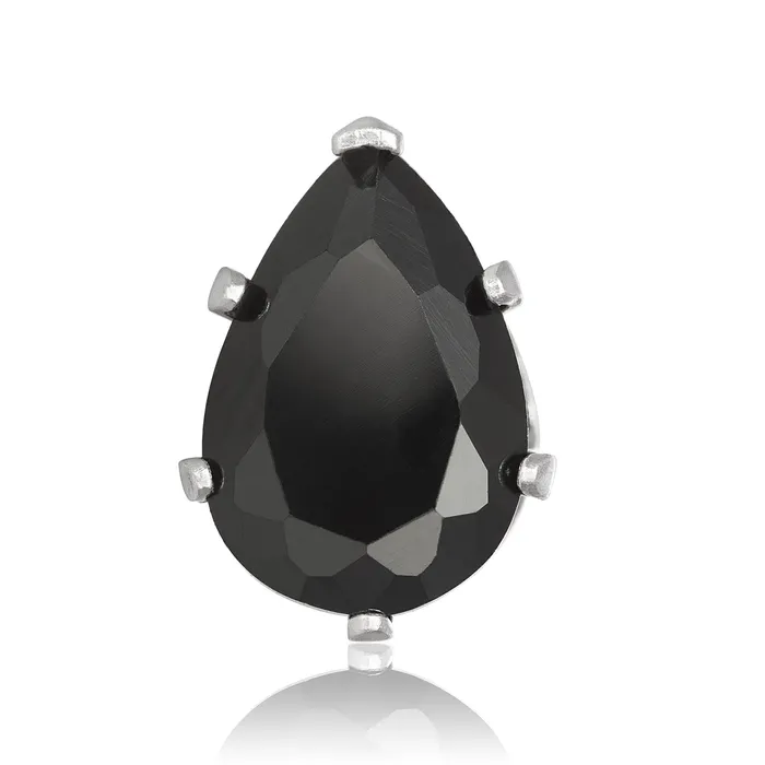 EZ2450 Pear CZ Stud Earrings 9x6mm Teeda Earrings