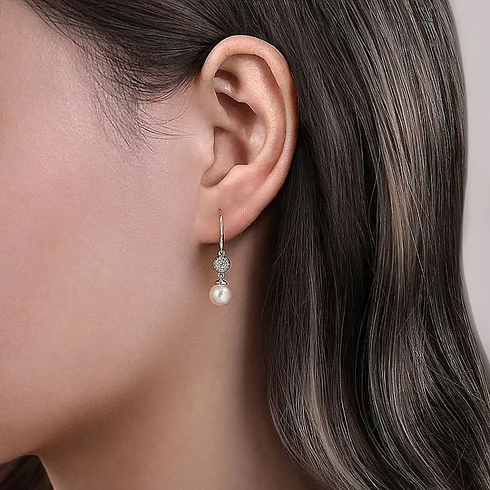 GABRIEL CO Earrings Gabriel 14K White Yellow Gold 029ctw Classic Drop Style Diamond Earrings GABRIEL CO Earrings Gabriel 14K White Yellow Gold 029ctw Classic Drop Style Diamond Earrings