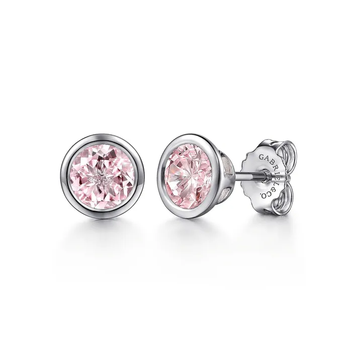 GABRIEL CO Earrings Gabriel Sterling Silver 302ctw Solitaire Bezel Style Round Zircon Earrings GABRIEL CO Earrings Gabriel Sterling Silver 302ctw Solitaire Bezel Style Round Zircon Earrings