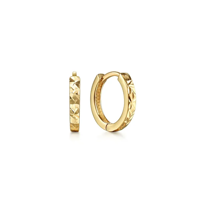 GABRIEL CO Gabriel 14K Yellow Gold 1170 x 115mm Traditional Huggie Style Earrings Earrings GABRIEL CO Gabriel 14K Yellow Gold 1170 x 115mm Traditional Huggie Style Earrings Earrings