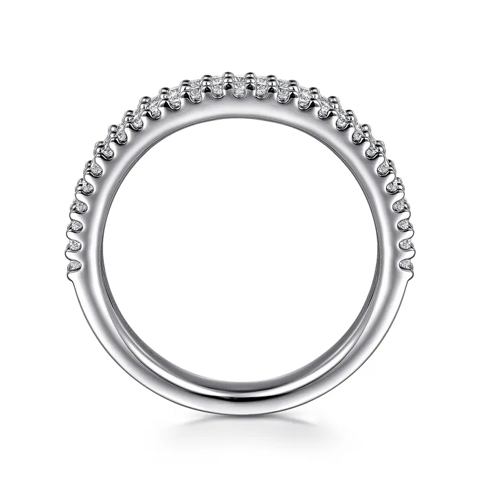 GABRIEL CO Rings Gabriel 14K White Gold 030ctw Stackable Diamond Band GABRIEL CO Rings Gabriel 14K White Gold 030ctw Stackable Diamond Band