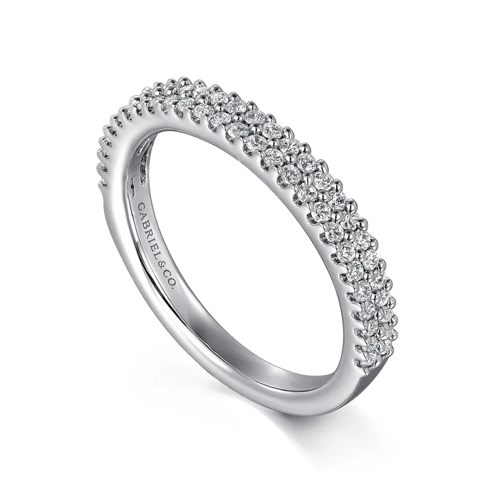 GABRIEL CO Rings Gabriel 14K White Gold 030ctw Stackable Diamond Band GABRIEL CO Rings Gabriel 14K White Gold 030ctw Stackable Diamond Band