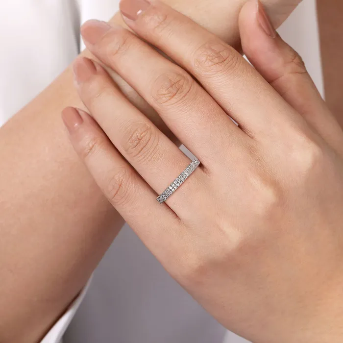 GABRIEL CO Rings Gabriel 14K White Gold 030ctw Stackable Diamond Band GABRIEL CO Rings Gabriel 14K White Gold 030ctw Stackable Diamond Band