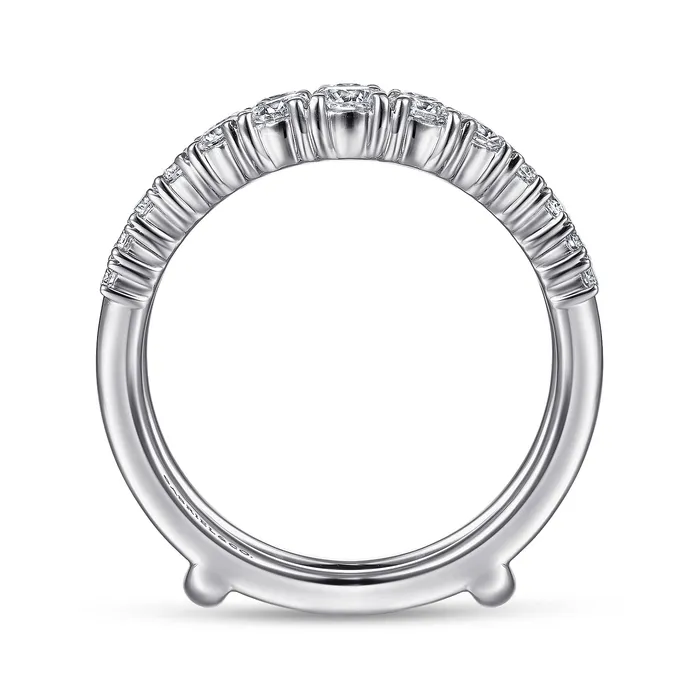 GABRIEL CO Rings Gabriel 14K White Gold 096ctw Diamond Ring Guard GABRIEL CO Rings Gabriel 14K White Gold 096ctw Diamond Ring Guard