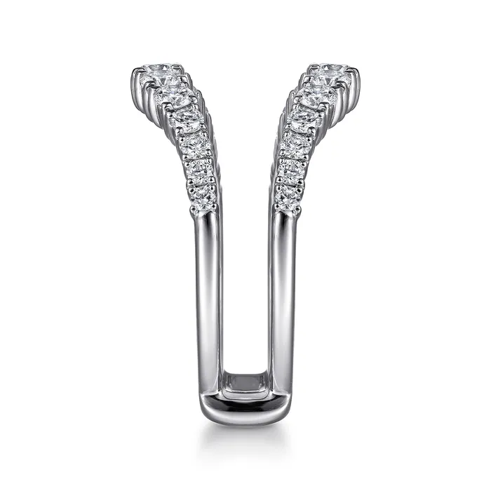 GABRIEL CO Rings Gabriel 14K White Gold 096ctw Diamond Ring Guard GABRIEL CO Rings Gabriel 14K White Gold 096ctw Diamond Ring Guard