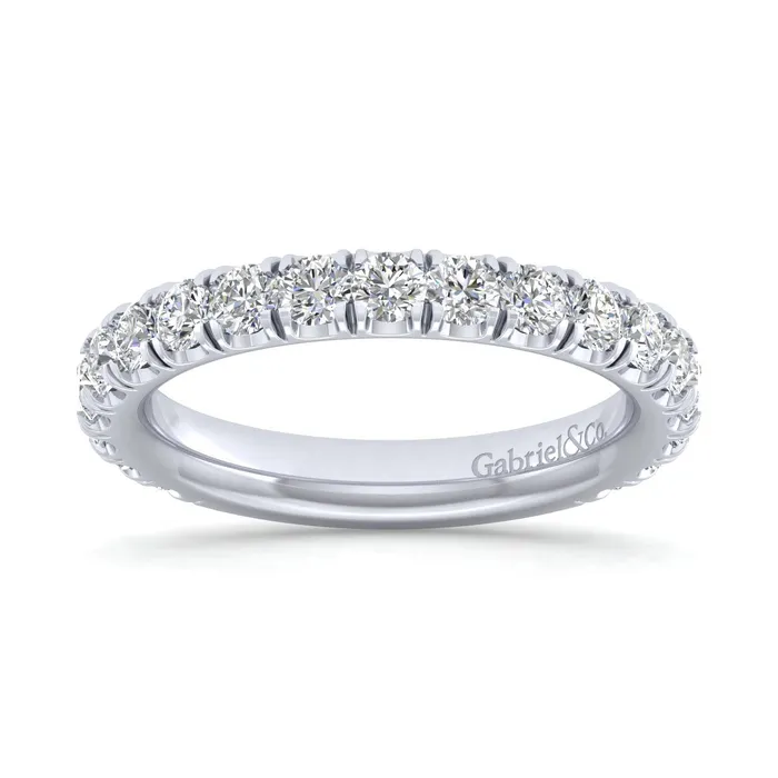 GABRIEL CO Rings Gabriel 14K White Gold 1091ctw Stackable Diamond Band GABRIEL CO Rings Gabriel 14K White Gold 1091ctw Stackable Diamond Band