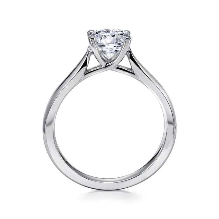 GABRIEL CO Rings Gabriel 14K White Gold 4 Prong Style Diamond SemiMount Engagement Ring GABRIEL CO Rings Gabriel 14K White Gold 4 Prong Style Diamond SemiMount Engagement Ring