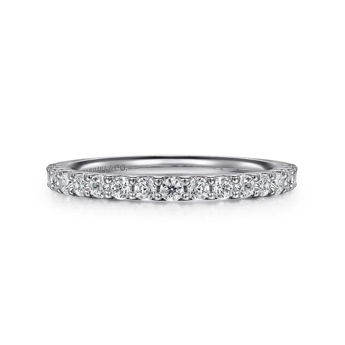 GABRIEL CO Rings Gabriel 14K White Gold 50ctw Diamond Wedding Band