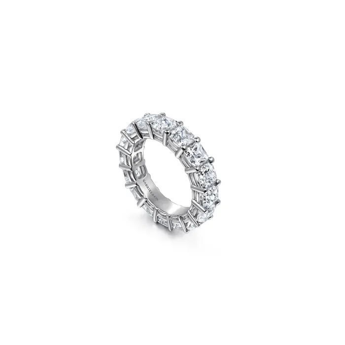GABRIEL CO Rings Gabriel 14K White Gold 640ctw Eternity Band Model