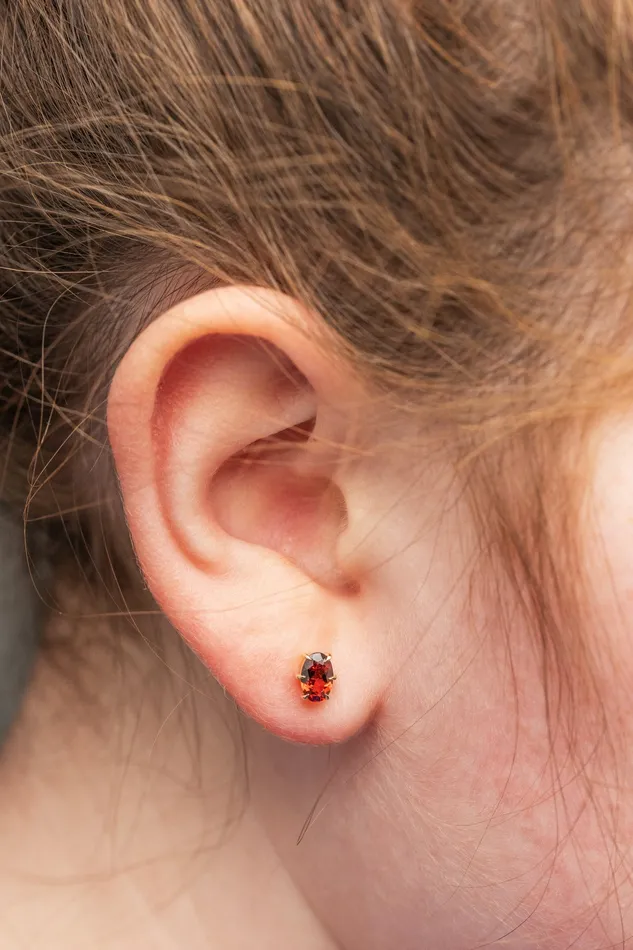 Garnet Stud Earrings SixProng Oval Valerie Madison Fine Jewelry Earrings Garnet Stud Earrings SixProng Oval Valerie Madison Fine Jewelry Earrings