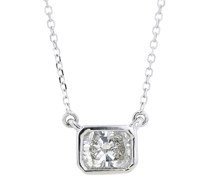 GEMS ONE CORPRATION Necklaces 14K White Gold 50ctw Traditional Style Necklace GEMS ONE CORPRATION Necklaces 14K White Gold 50ctw Traditional Style Necklace