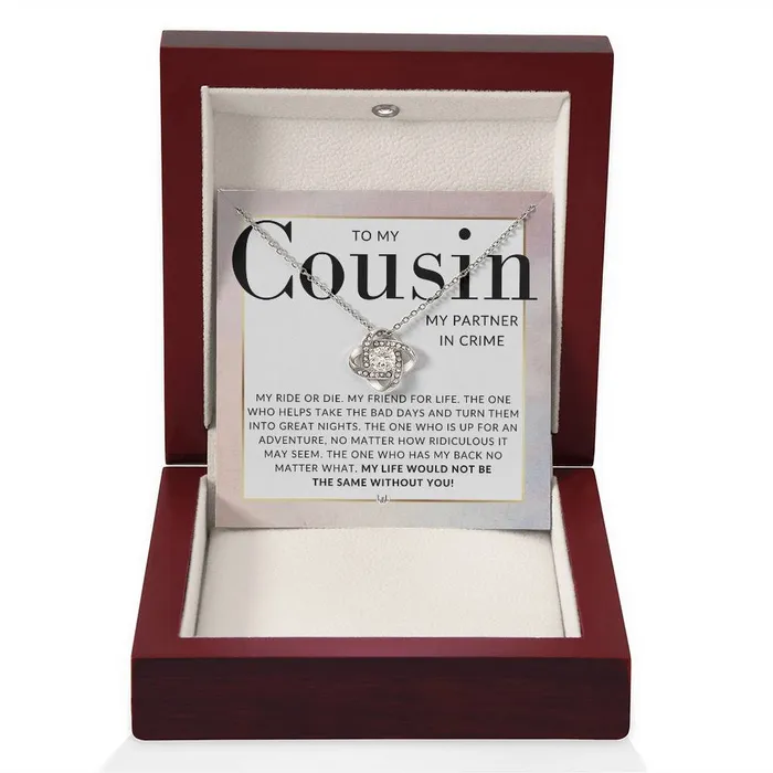 Gift For My Female Cousin Beautiful Womens Pendant Necklace For Your Girl Cousin Heartfelt Message For Her ShineOn Fulfillment Necklaces