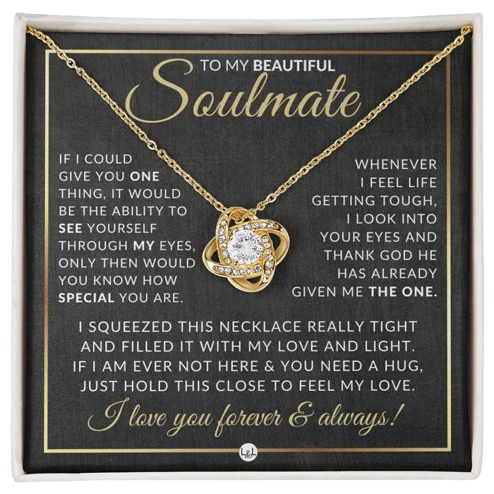 Gift Idea For A Soulmate Who Has Everything Pendant Necklace Sentimental and Romantic Christmas Gift Valentines Day Birthday or Anniversary Present ShineOn Fulfillment Necklaces Gift Idea For A Soulmate Who Has Everything Pendant Necklace Sentimental and Romantic Christmas Gift Valentines Day Birthday or Anniversary Present ShineOn Fulfillment Necklaces