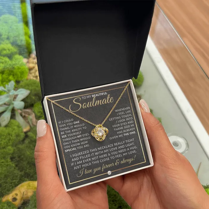 Gift Idea For A Soulmate Who Has Everything Pendant Necklace Sentimental and Romantic Christmas Gift Valentines Day Birthday or Anniversary Present ShineOn Fulfillment Necklaces