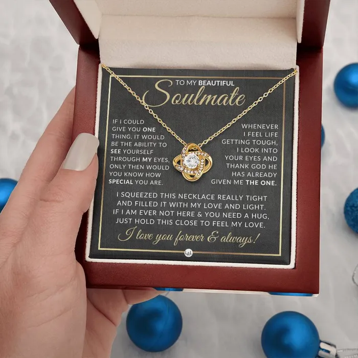 Gift Idea For A Soulmate Who Has Everything Pendant Necklace Sentimental and Romantic Christmas Gift Valentines Day Birthday or Anniversary Present ShineOn Fulfillment Necklaces